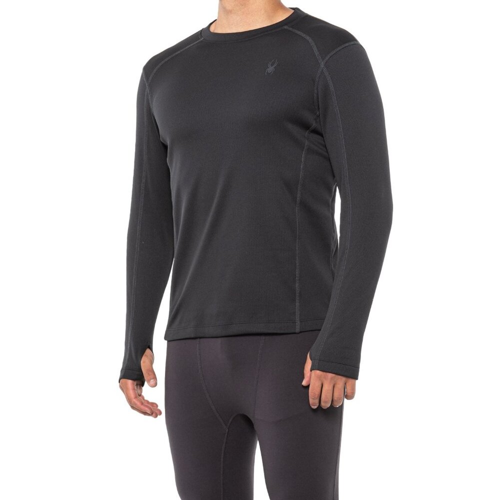 Spyder Active Men’s Long Sleeve T-Shirt Black Size M